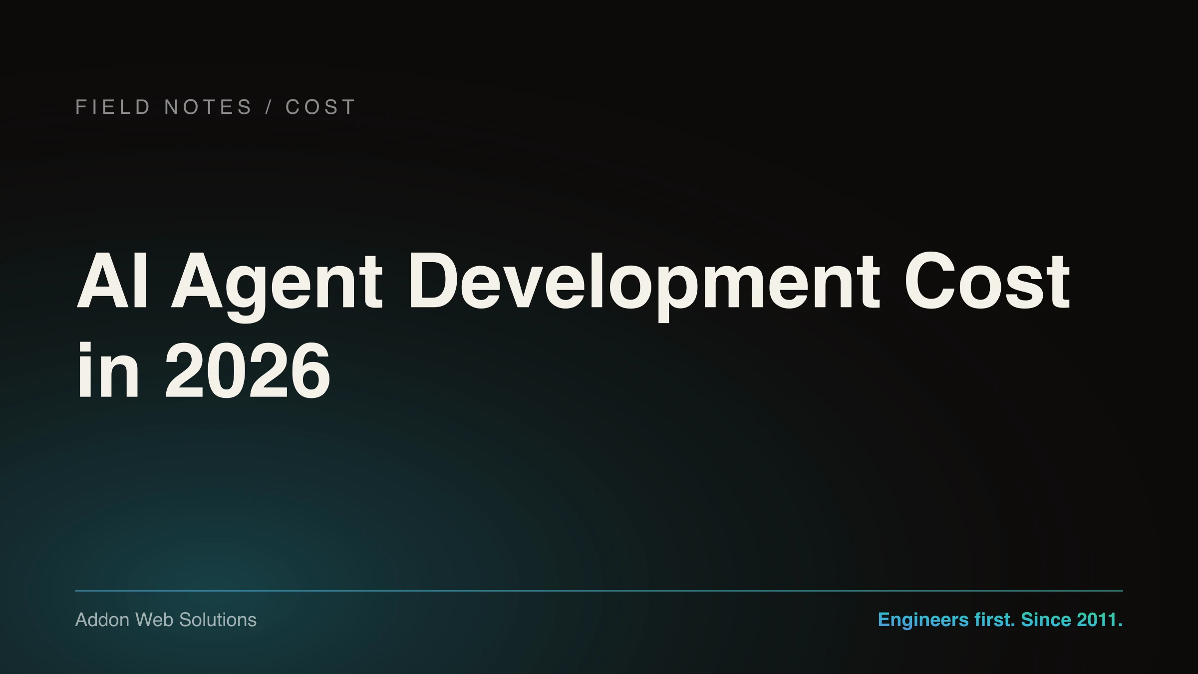 AI Agent Development Cost in 2026