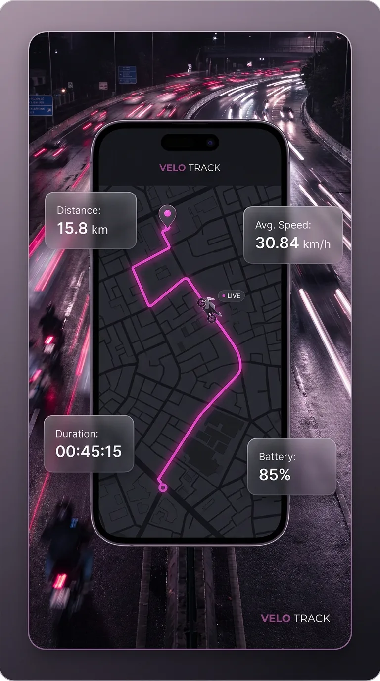 Connected Motorcycle Companion App — Live engine diagnostics streamed from the bike.