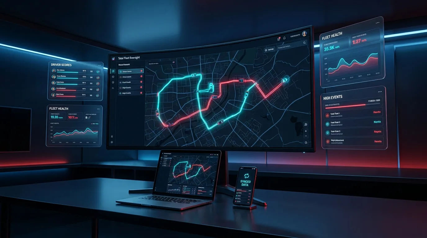 Fleet Telematics & Asset Safety — Driver scoring and event review across the fleet.