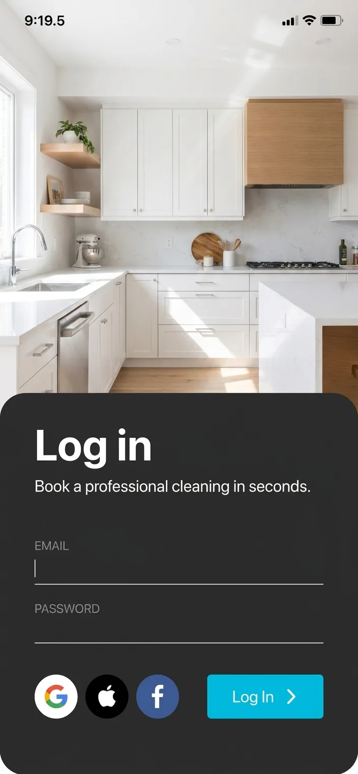 Nationwide Cleaning Marketplace — Cleaner app — one-tap job accept with directions.